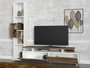 Hanah Home Tulip Mueble de TV Blanco y Nogal